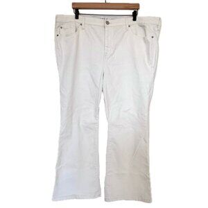 Torrid White Sky High Super Soft Bootcut Pants - Size 22